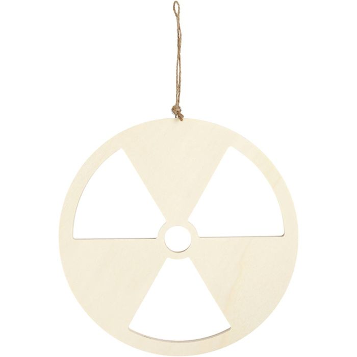 Sign, No nuclear power, size 21,3 cm, thickness 0,9 cm, 1 pc