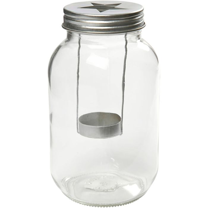 Lantern, H: 18 cm, dia. 10 cm, 1 pc