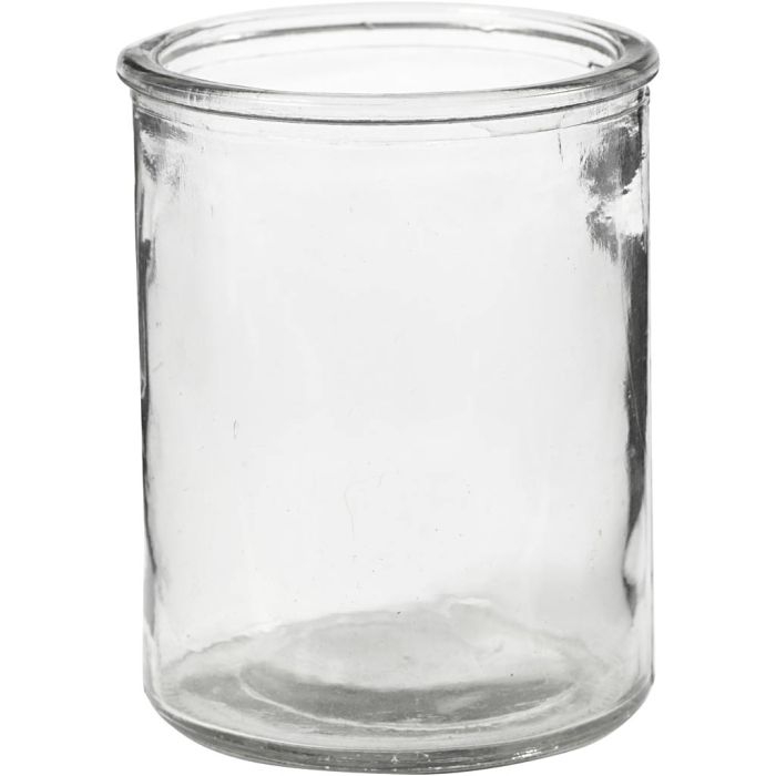 Tea Light Candle Holder, H: 9,8 cm, dia. 8 cm, 6 pc/ 1 pack