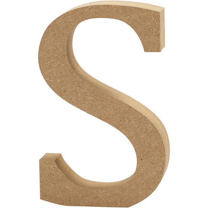 Letter, S, H: 13 cm, thickness 2 cm, 1 pc