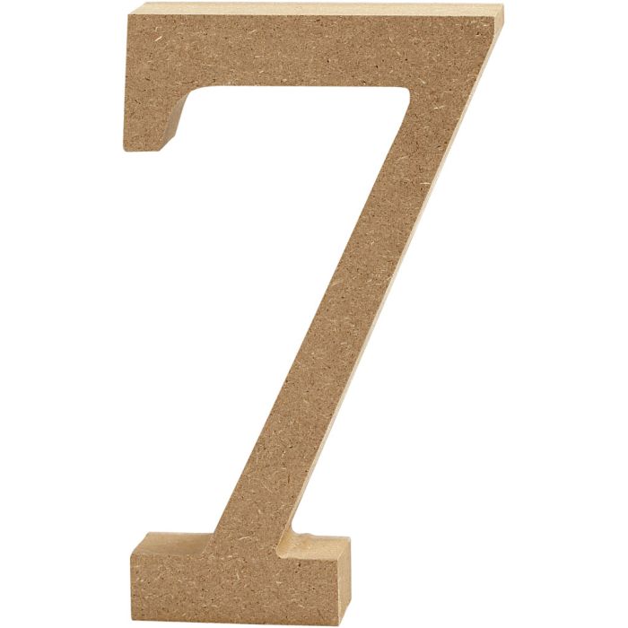 Number, 7, H: 13 cm, thickness 2 cm, 1 pc