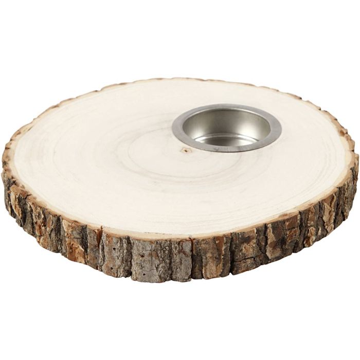 Tea Light Candle Holder, dia. 14-16 cm, thickness 19 mm, 1 pc