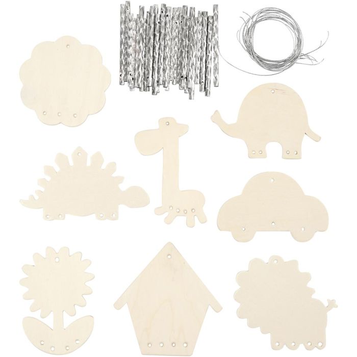 Wind Chimes, size 9-14 cm, thickness 2 mm, 24 pc/ 1 pack