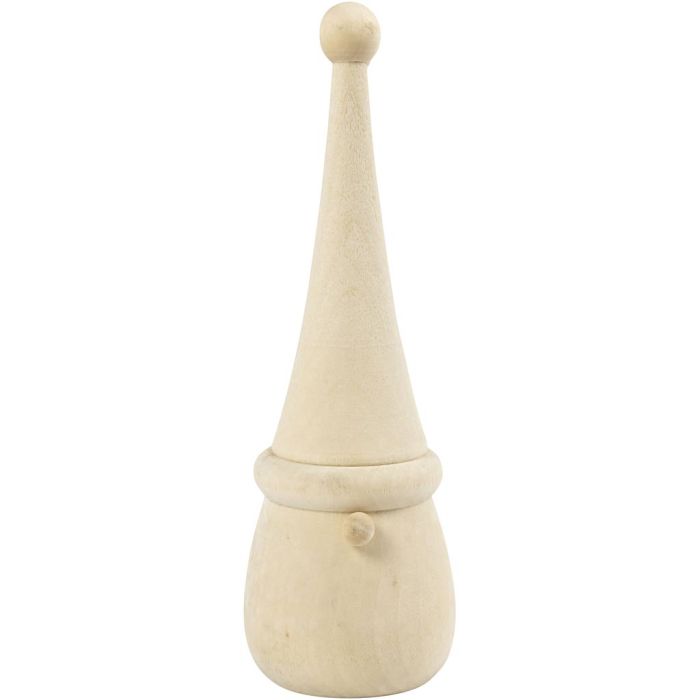 Scandinavian Santa Gnome, H: 16 cm, dia. 6 cm, 1 pc