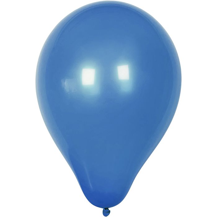 Balloons, dia. 23 cm, round, dark blue, 10 pc/ 1 pack