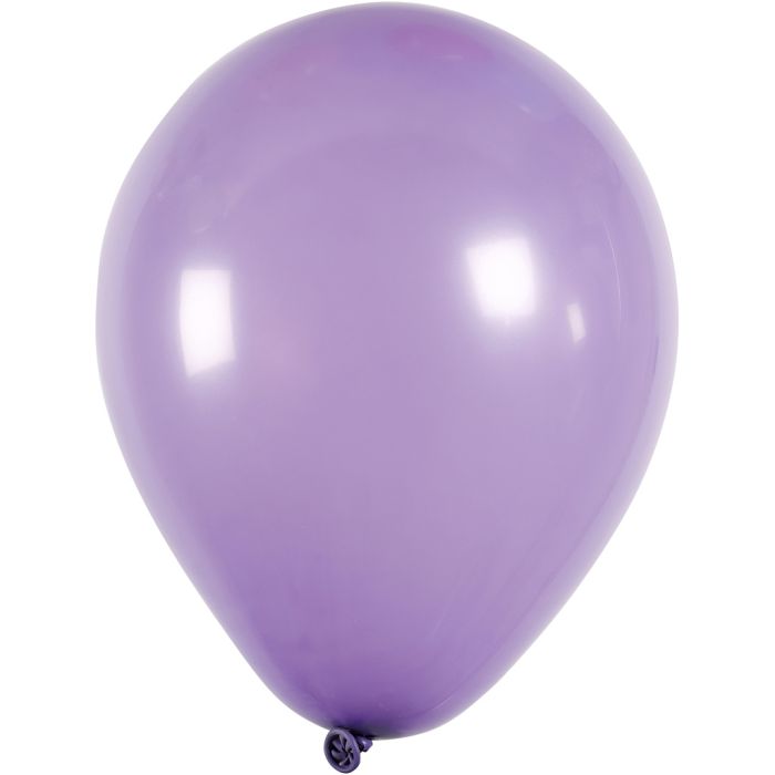 Balloons, dia. 23 cm, round, purple, 10 pc/ 1 pack