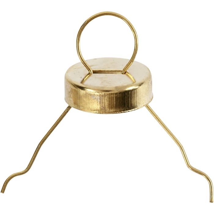 Hanging Ornaments, dia. 13 mm, hole size 5 mm, gold, 25 pc/ 1 pack