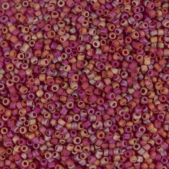 Rocaille seed beads, no. 15/0, dia. 1.7 mm, hole size 0,5-0,8 mm, red, 25 g/ 1 pack