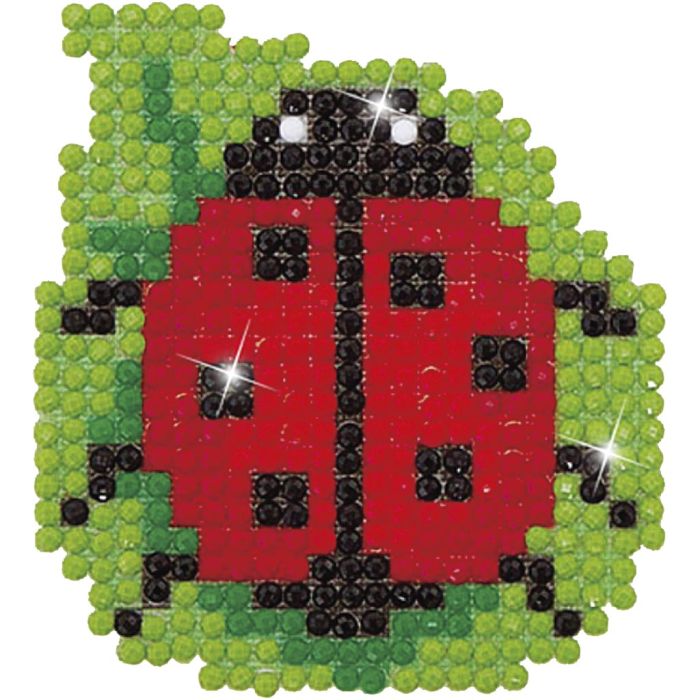 Diamond Dotz , Ladybug, size 7,6x7,6 cm, 1 pack