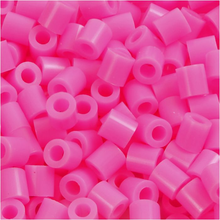 Fuse Beads, size 5x5 mm, hole size 2,5 mm, medium, rose (32222), 6000 pc/ 1 pack
