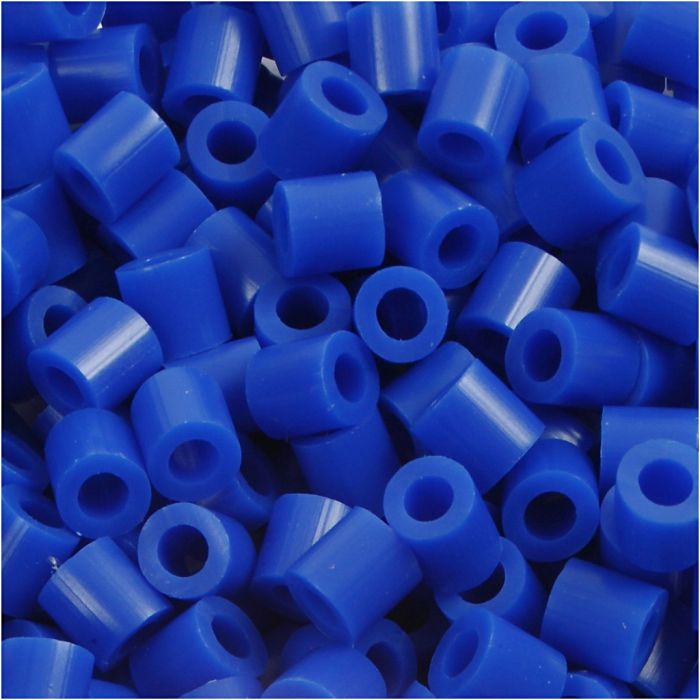 Fuse Beads, size 5x5 mm, hole size 2,5 mm, medium, dark blue (32232), 1100 pc/ 1 pack