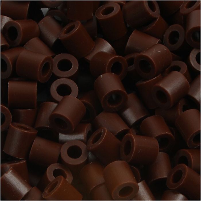 PhotoPearls, size 5x5 mm, hole size 2,5 mm, medium, brown (3), 1100 pc/ 1 pack