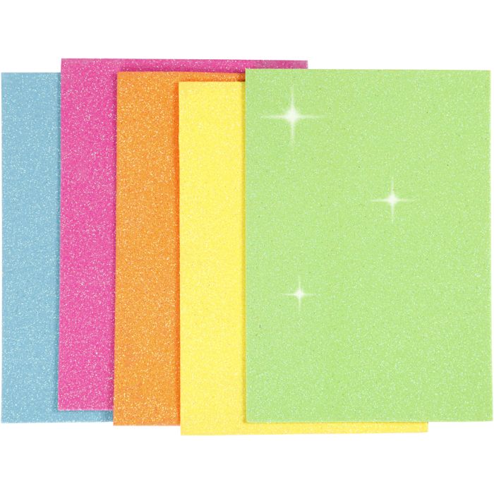 Foam Sheets, A5, sheet 150x210 mm, thickness 2 mm, 5 sheet/ 1 pack