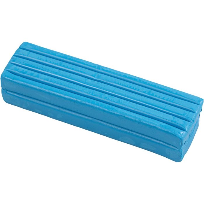 Modelling Clay, size 13x6x4 cm, blue, 500 g/ 1 pack
