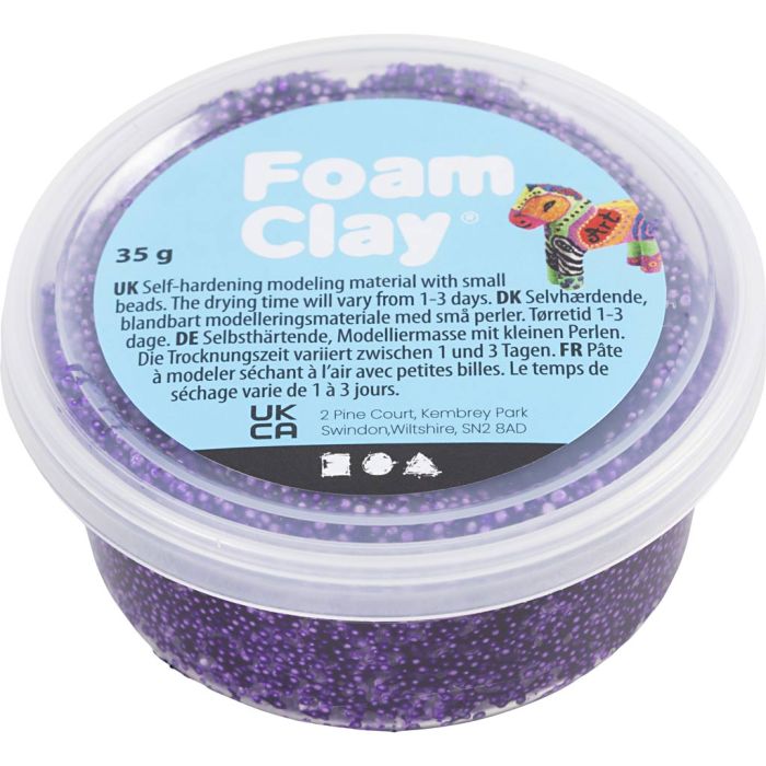 Foam Clay®, purple, 35 g/ 1 tub