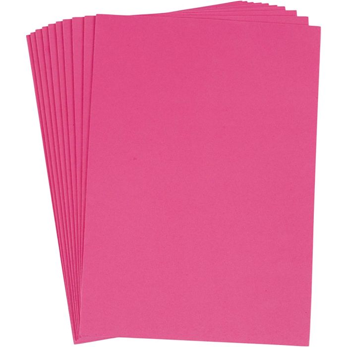 Foam Sheets, A4, sheet 210x297 mm, thickness 2 mm, pink, 10 sheet/ 1 pack