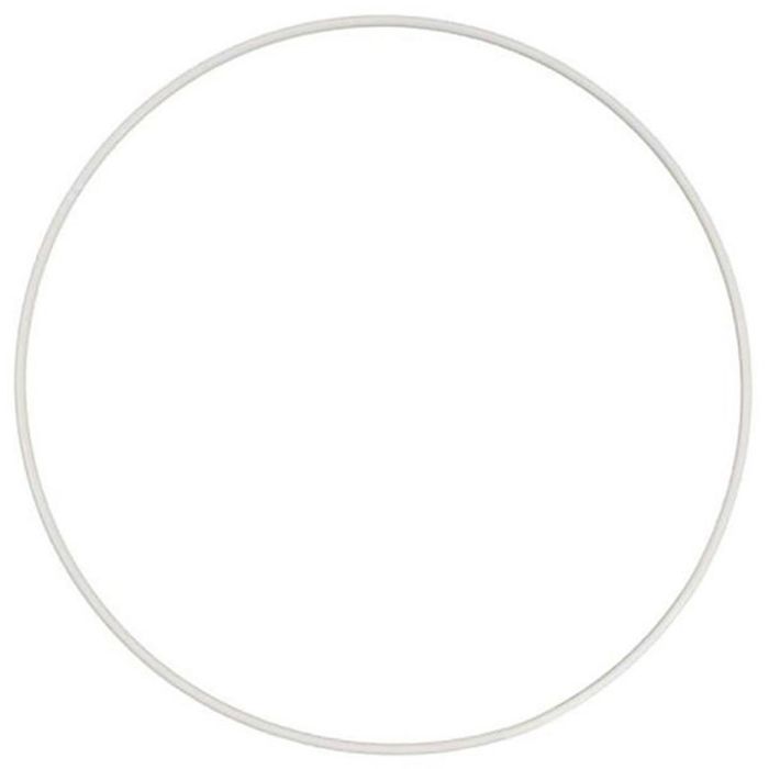 Bare metal circle, dia. 25 cm, white, 1 pc