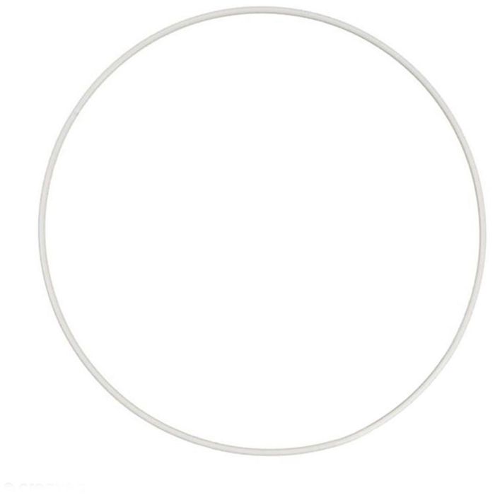 Bare metal circle, dia. 40 cm, white, 1 pc