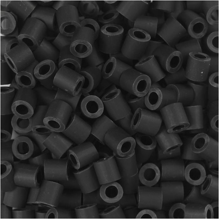 NABBI BioBeads, size 5x5 mm, hole size 2,5 mm, medium, black, 1000 pc/ 1 pack