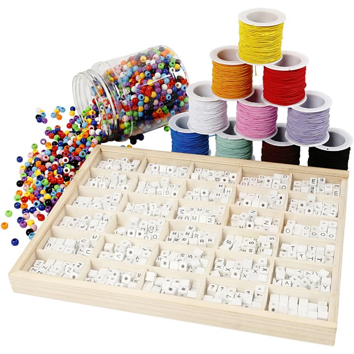 Group Craft Kit Letter Bead Bracelet, 1 set