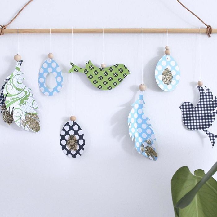 Cut-out Vivi Gade hanging Decorations for Spring and Easter