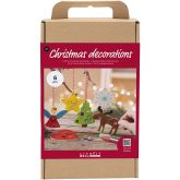 Craft Kit Christmas Decorations, Colouring, 1 pack