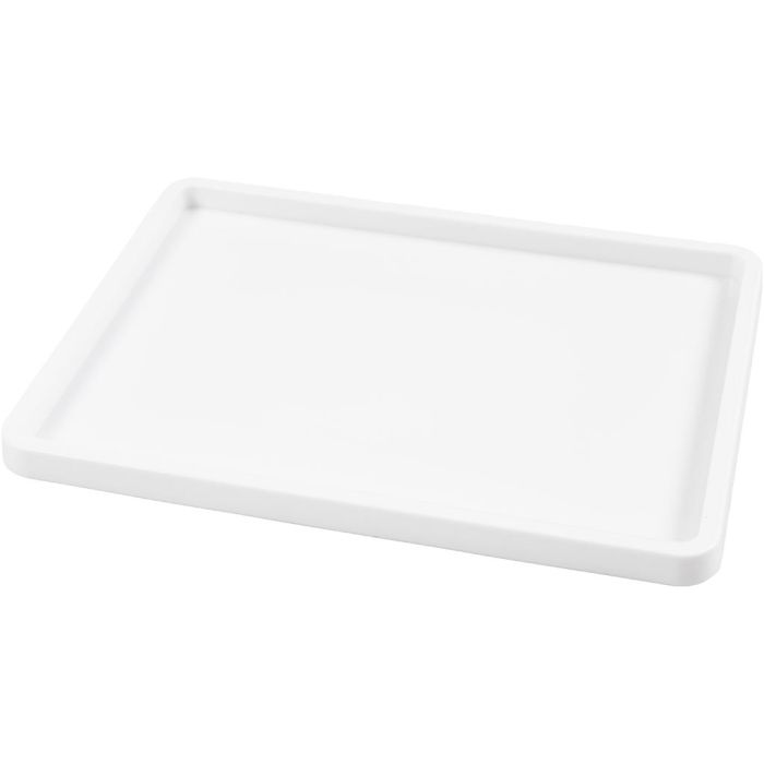 Inking Tray, D. 1,5 cm, size 25x34 cm, white, 1 pc