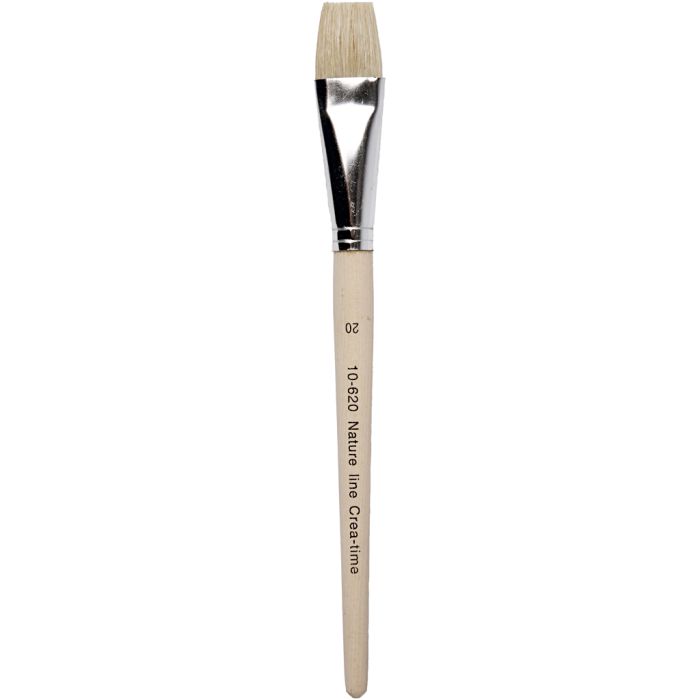 Nature Line Brushes, 20, L: 20,5 cm, W: 20 mm, flat, 12pc/ 1 pack