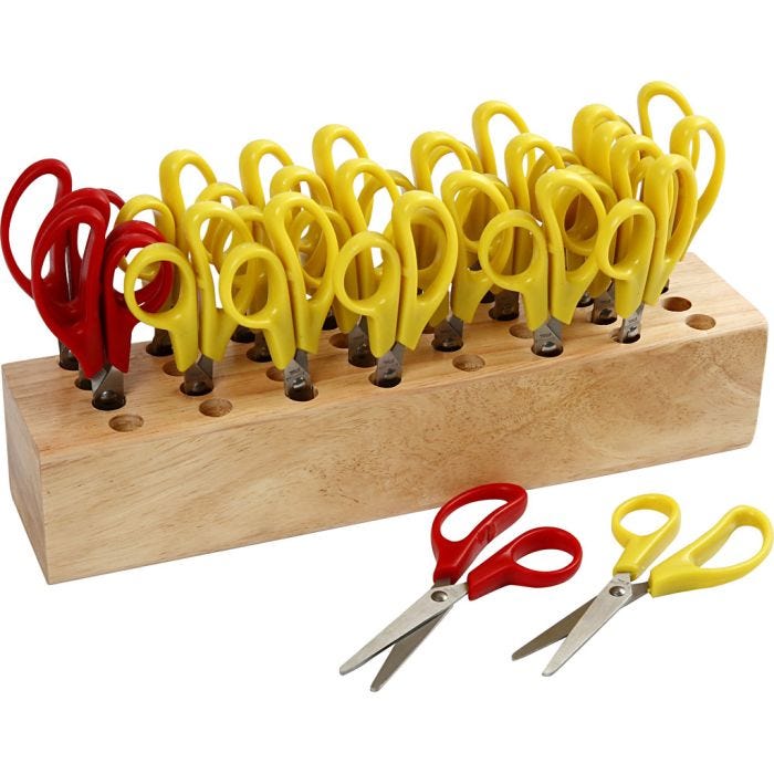 Kids Scissors, L: 12,5 cm, round, 1 set