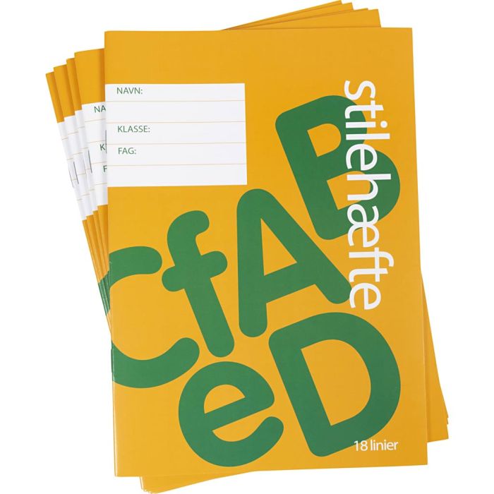 Exercise book with lined paper , 18 lines, size 14,8x21 cm, Number of pages 64, 70 g, 25 pc/ 1 pack