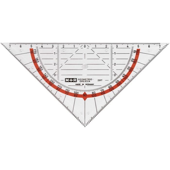 Protractor, W: 16 cm, 1 pc