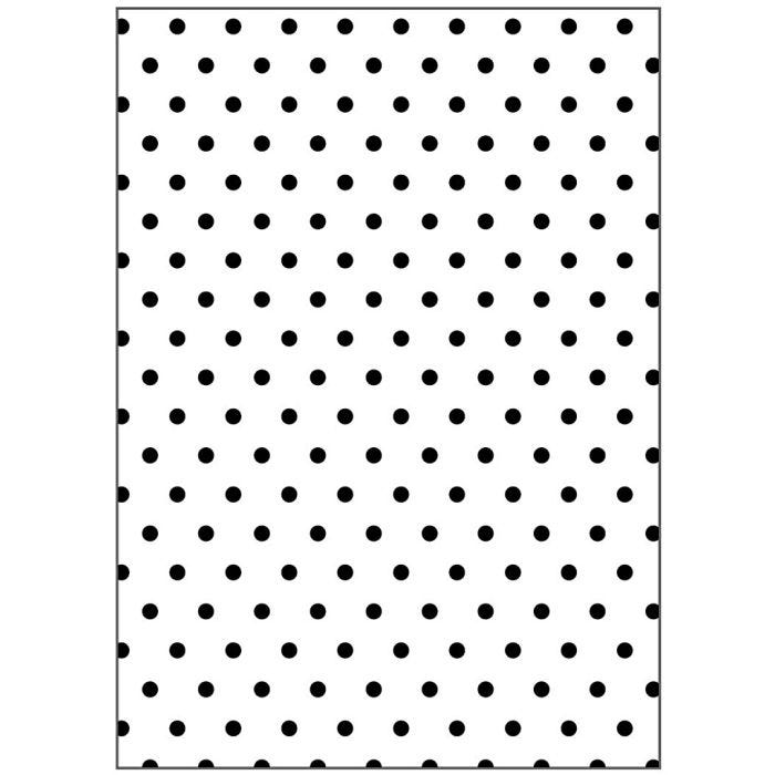 Embossing Folder, polka dot, size 13x18,5 cm, thickness 2 mm, 1 pc