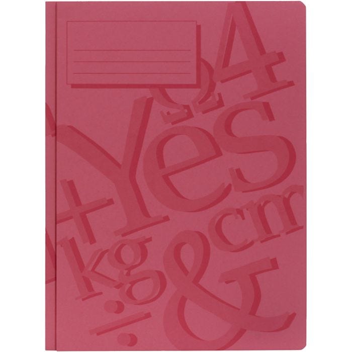 working folder, A4, red, 100 pc/ 1 pack