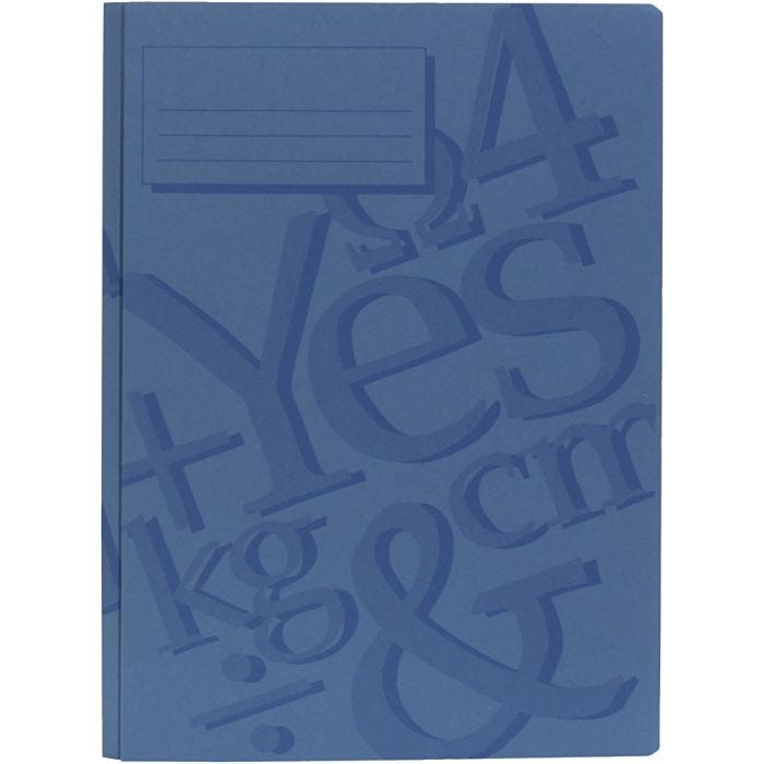 working folder, A4, blue, 100 pc/ 1 pack
