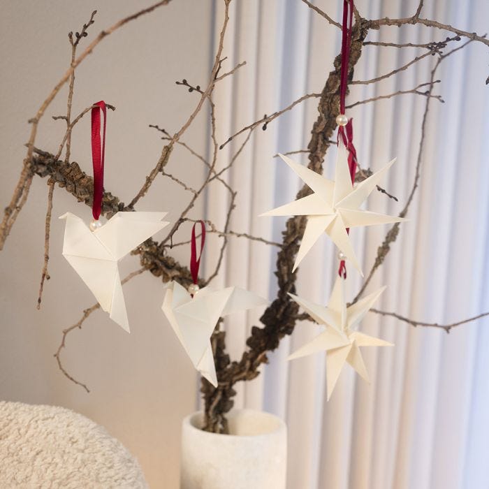 Origami Christmas decorations
