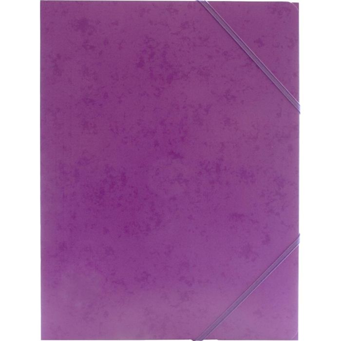 Flap Elasticated Folder, A4, size 22,9×32,4 cm, purple, 1 pc