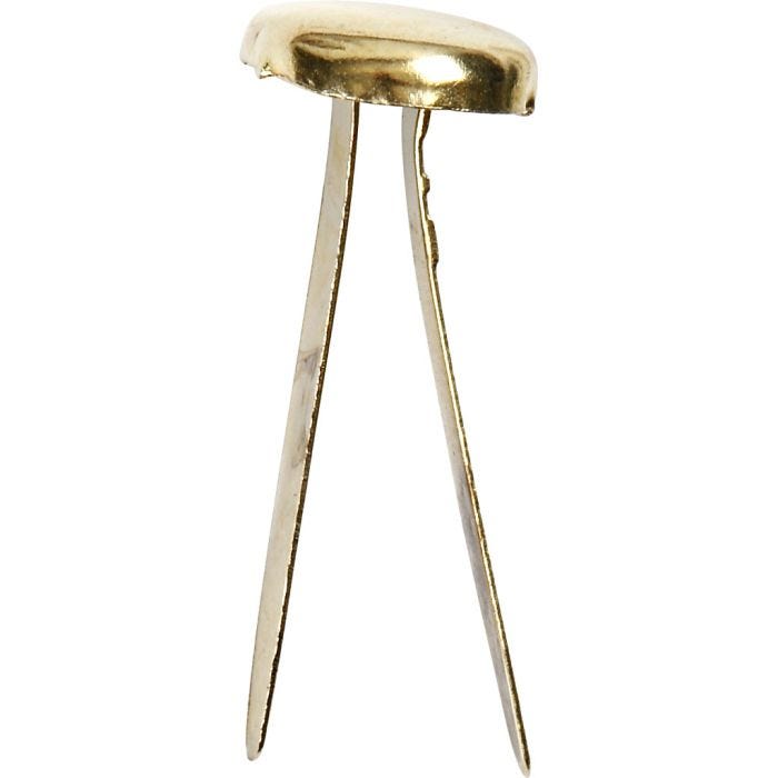 Paper Binders, L: 20 mm, gold, 70 pc/ 1 pack