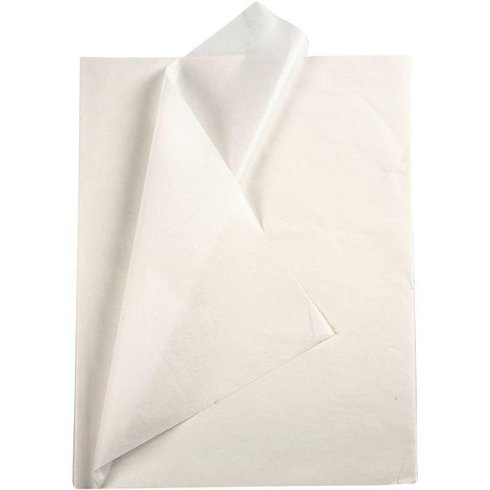 Tissue Paper, sheet 50x70 cm, 17 g, white, 10 sheet/ 1 pack