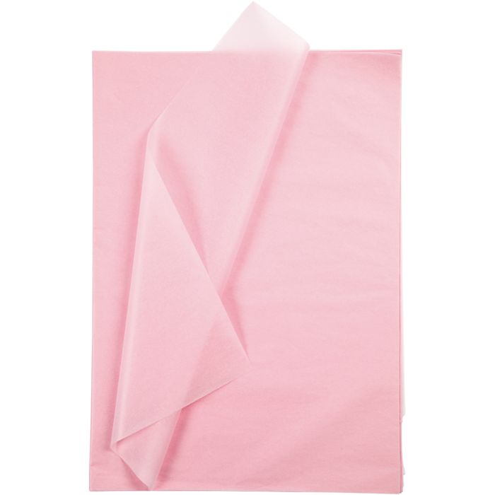Tissue Paper, sheet 50x70 cm, 17 g, light rose, 25 sheet/ 1 pack
