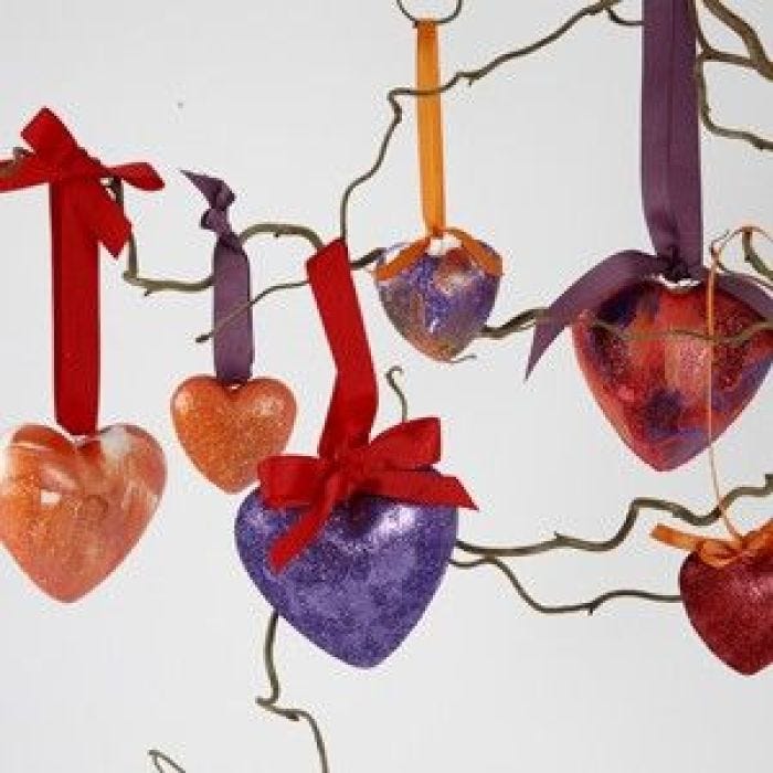 Lovely Christmas Hearts – easy to make