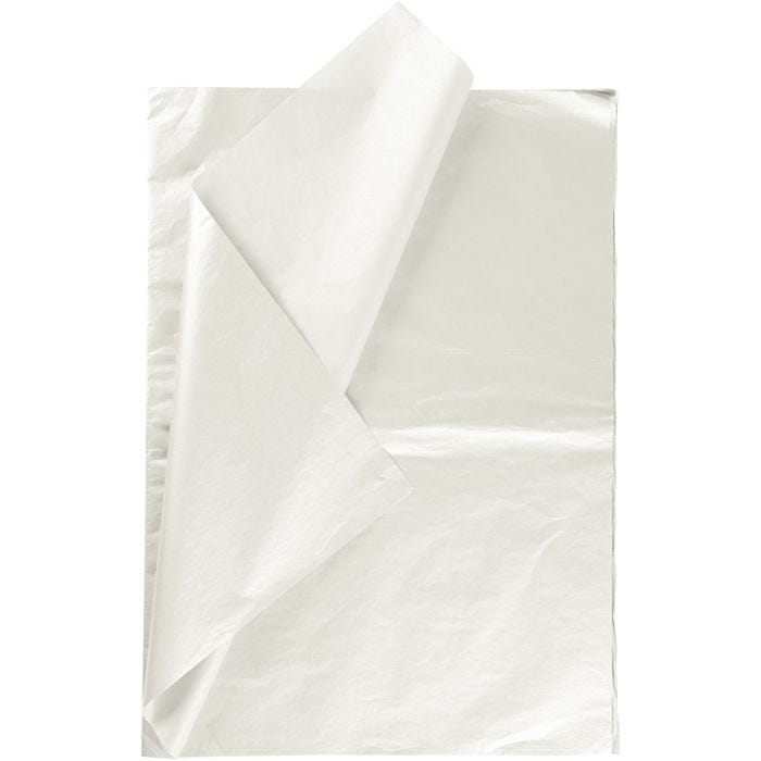 Tissue Paper, sheet 50x70 cm, 17 g, mother-of-pearl, 6 sheet/ 1 pack