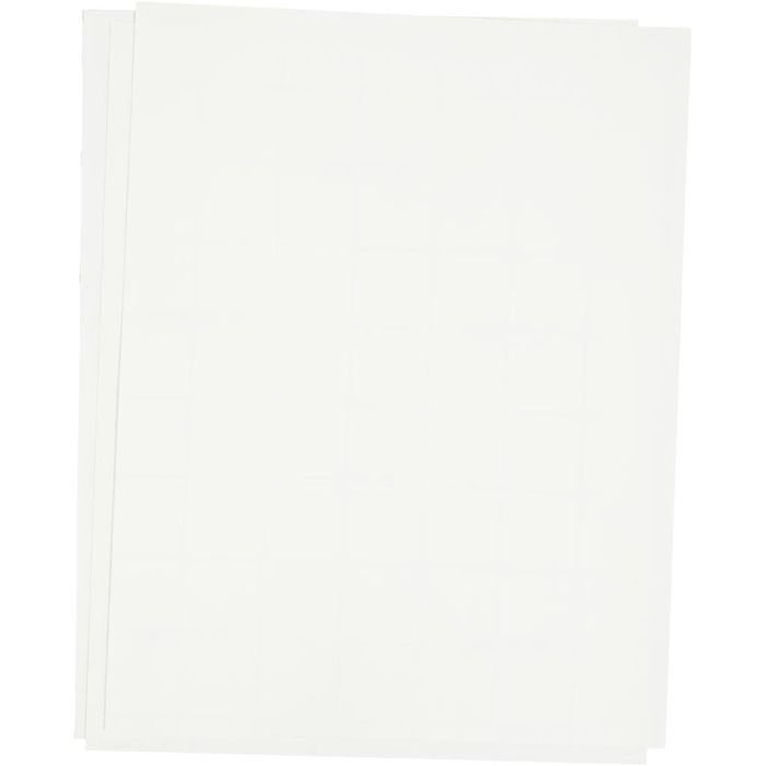 Transfer Sheet, sheet 21,5x28 cm, for dark and light textiles, white, 3sheet/ 1 pack
