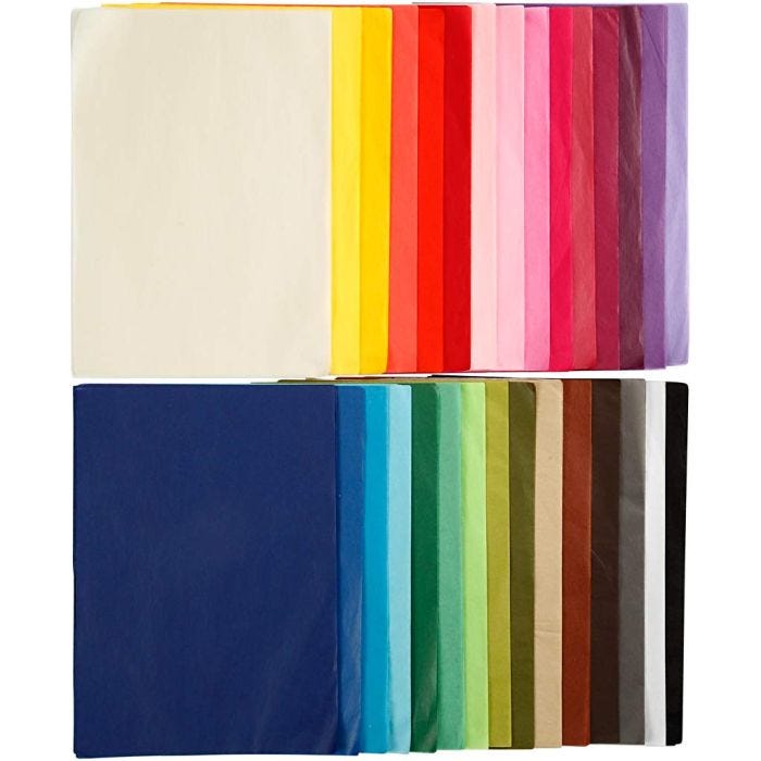 Tissue paper, A4, sheet 210x297 mm, 17 g, 30x10sheet/ 1 pack