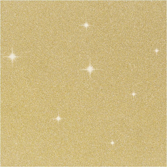Glitter Film, W: 35 cm, thickness 110 my, gold, 2m/ 1 roll