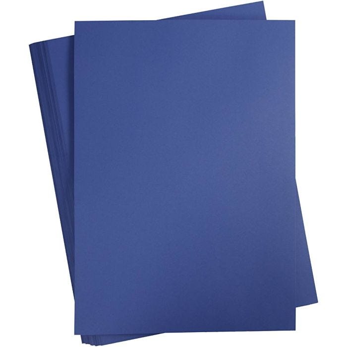 Card, A2, sheet 420x594 mm, 180 g, dark blue, 100 sheet/ 1 pack