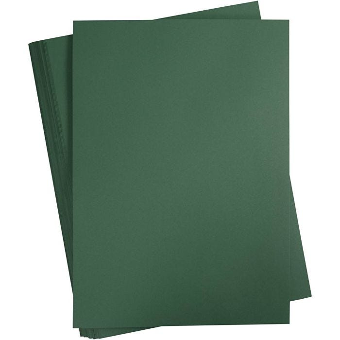 Card, A2, sheet 420x594 mm, 180 g, dark green, 100 sheet/ 1 pack