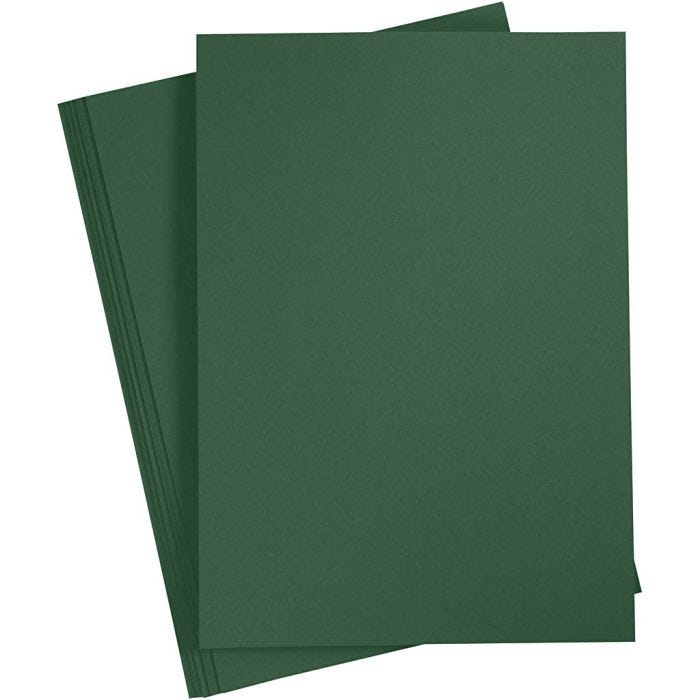 Card, A3, sheet 297x420 mm, 180 g, dark green, 20 sheet/ 1 pack