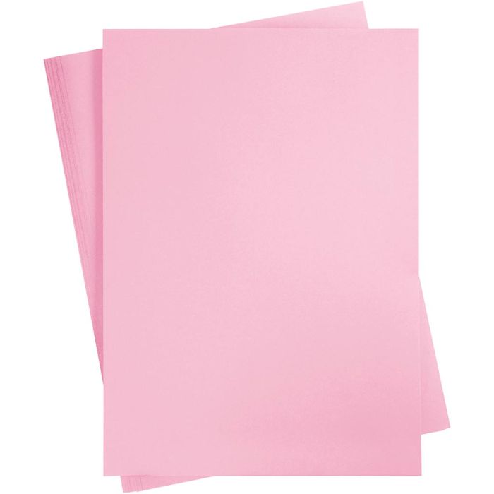 Card, A2, sheet 420x594 mm, 180 g, light pink, 10 sheet/ 1 pack