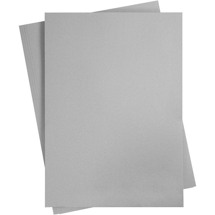 Card, A2, sheet 420x594 mm, 180 g, grey, 10 sheet/ 1 pack