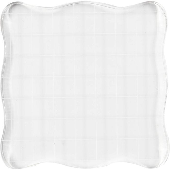 Acrylic Block, size 10x10 cm, thickness 1 cm, 1 pc